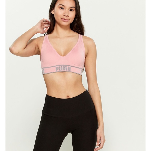 Puma Other - PUMA pink Seamless Logo Strap Sports Bra